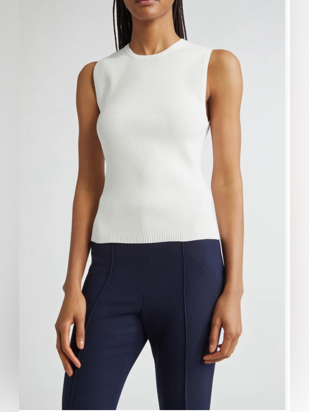 Rib Sweater Tank Veronica Beard (missing label brand)